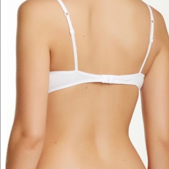 JOES JEANS BASIC COTTON WHITE BRALETTE - Picture 2 of 2